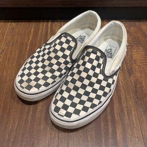 Vans Checkered Low Top Slip on Men’s Size 10